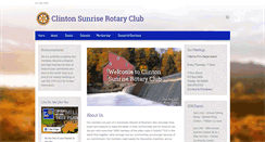 Desktop Screenshot of clintonsunriserotary.org